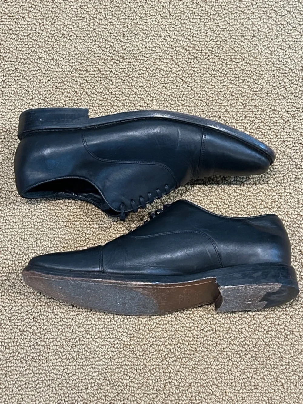 Thursday Boot Co. Men's Black Executive Cap Toe Dress Shoes size 11.5